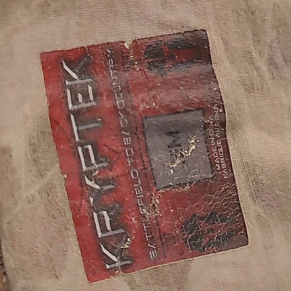 KRYPTEK Brown Green Beige Scale Camo Sz S Pullover Half Zip Long Sleeve Sweater - Picture 5 of 6